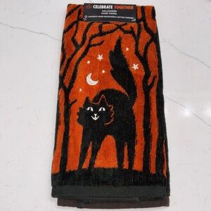Halloween black cat hand towel hand towel new